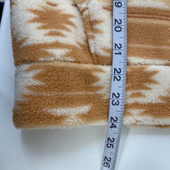 Roxy Half Zip Fleece Sweater Kangaroo Pockets XS Southwestern Print - Picture 12 of 13